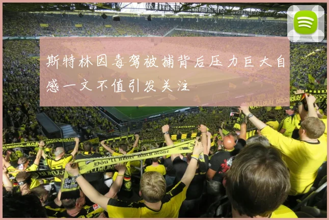 斯特林因毒驾被捕背后压力巨大自感一文不值引发关注